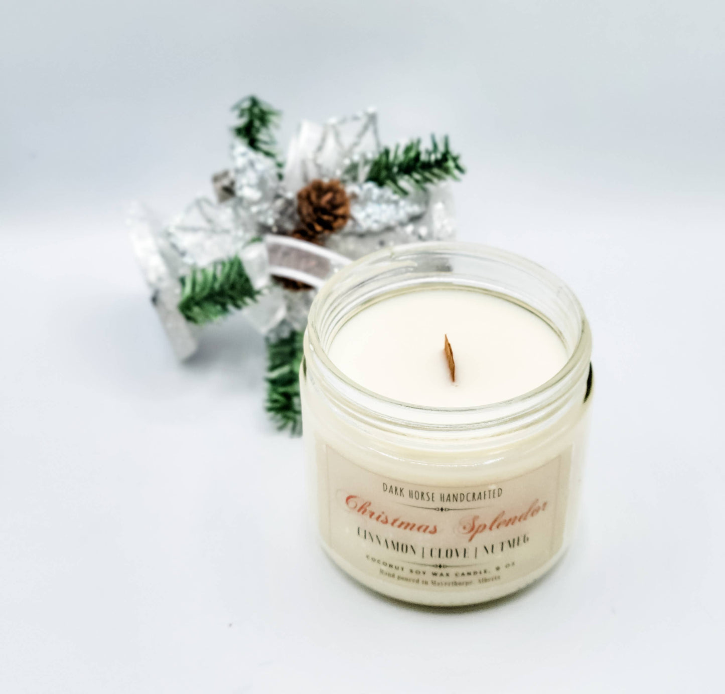 Christmas Splendor - Holiday, Natural Coconut Soy Candle