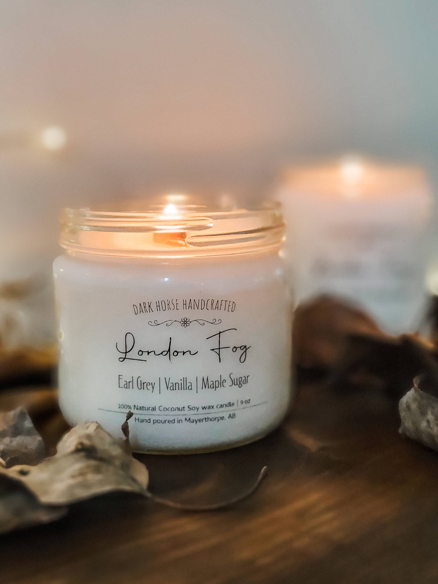 London Fog - 100% Natural Coconut Soy Wax Candle