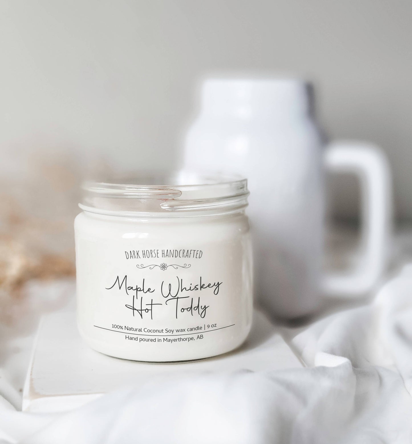 Maple Whiskey Hot Toddy- 100% Natural Coconut Soy Wax Candle