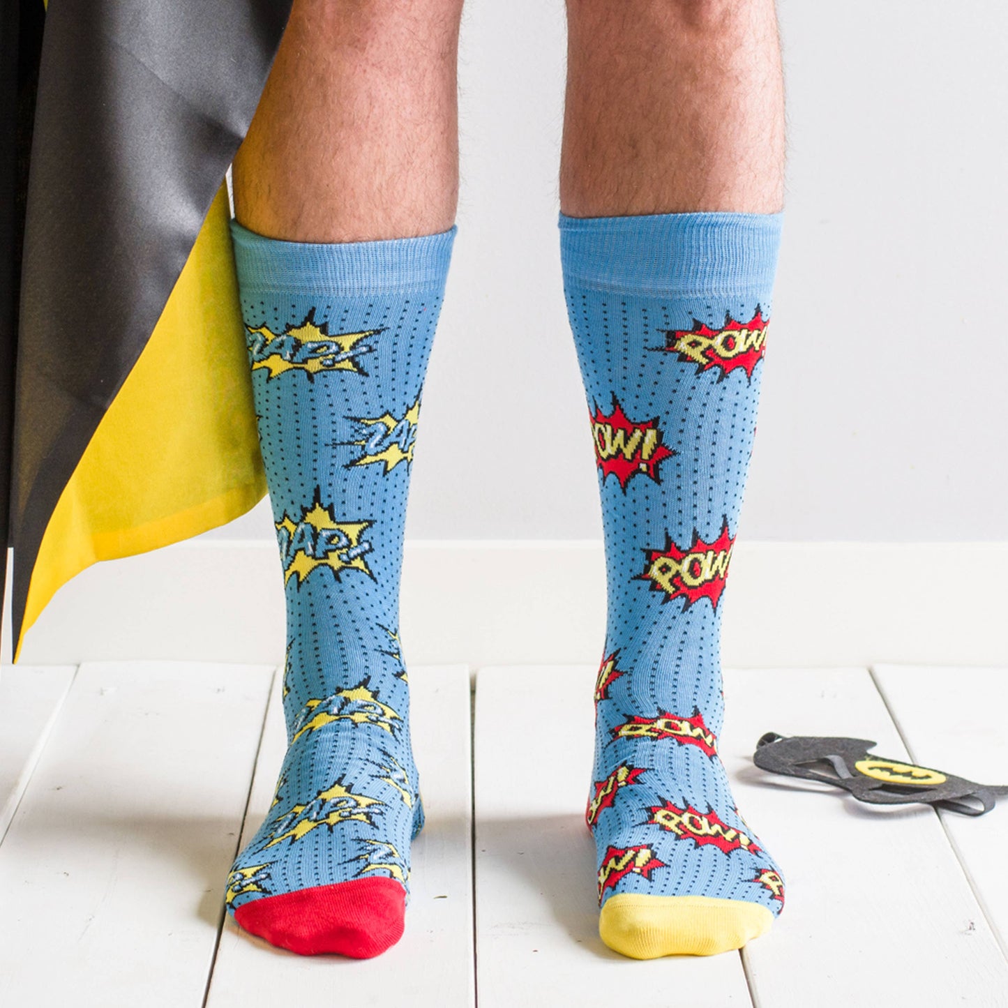 Men’s Socks | Pow Zap | Fun Socks | Comic Book | Retro