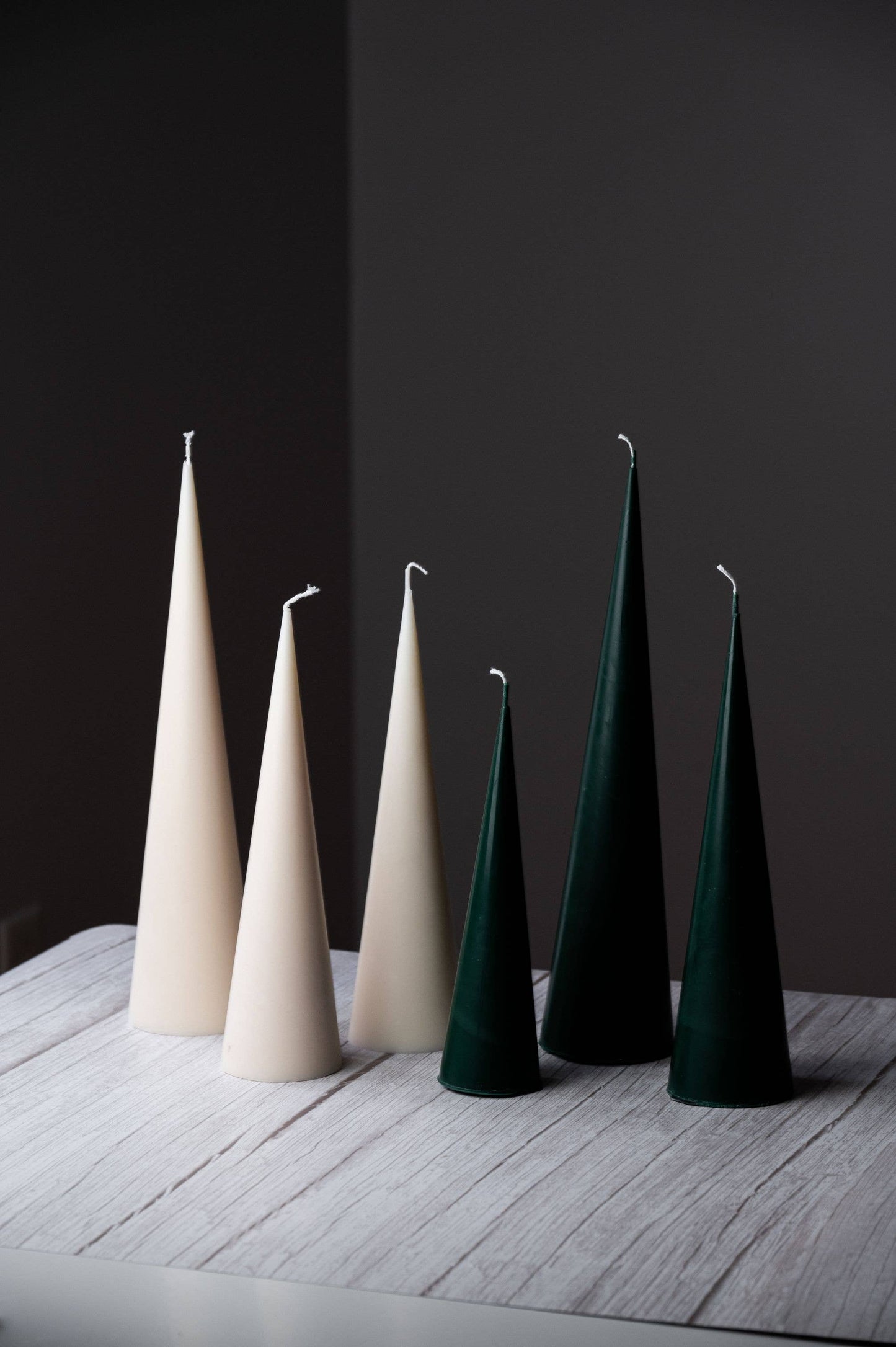 Spire Cone Candle -Set of 3