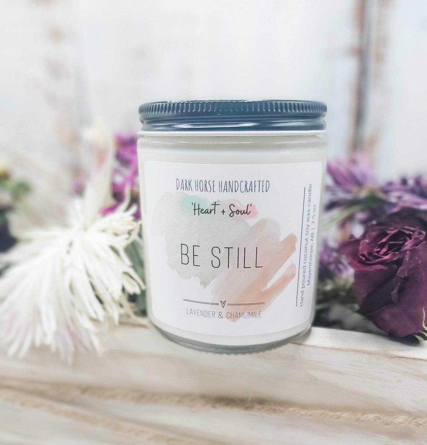 BE STILL - Lavender + Chamomile Scented Soy Candle