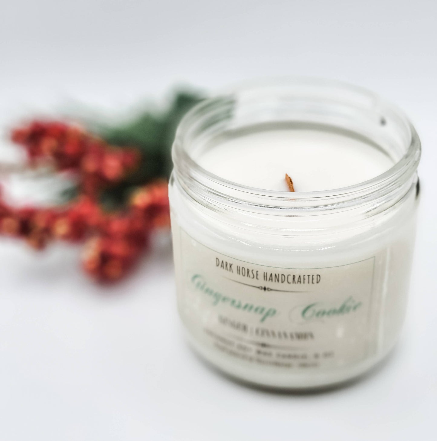 Gingersnap Cookie - Scented, Natural Coconut Soy Candle