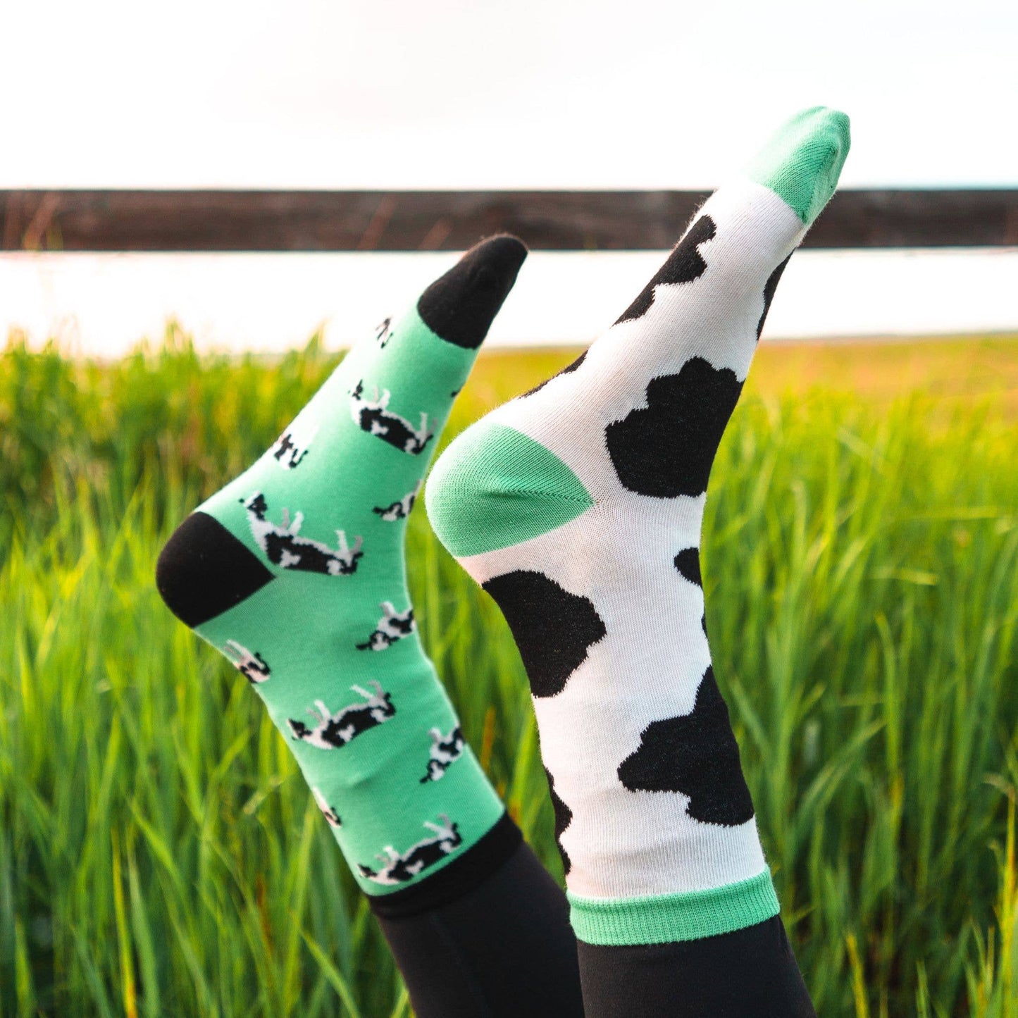 Men's Socks | Cow Spots | Mismatched | Eco-conscious