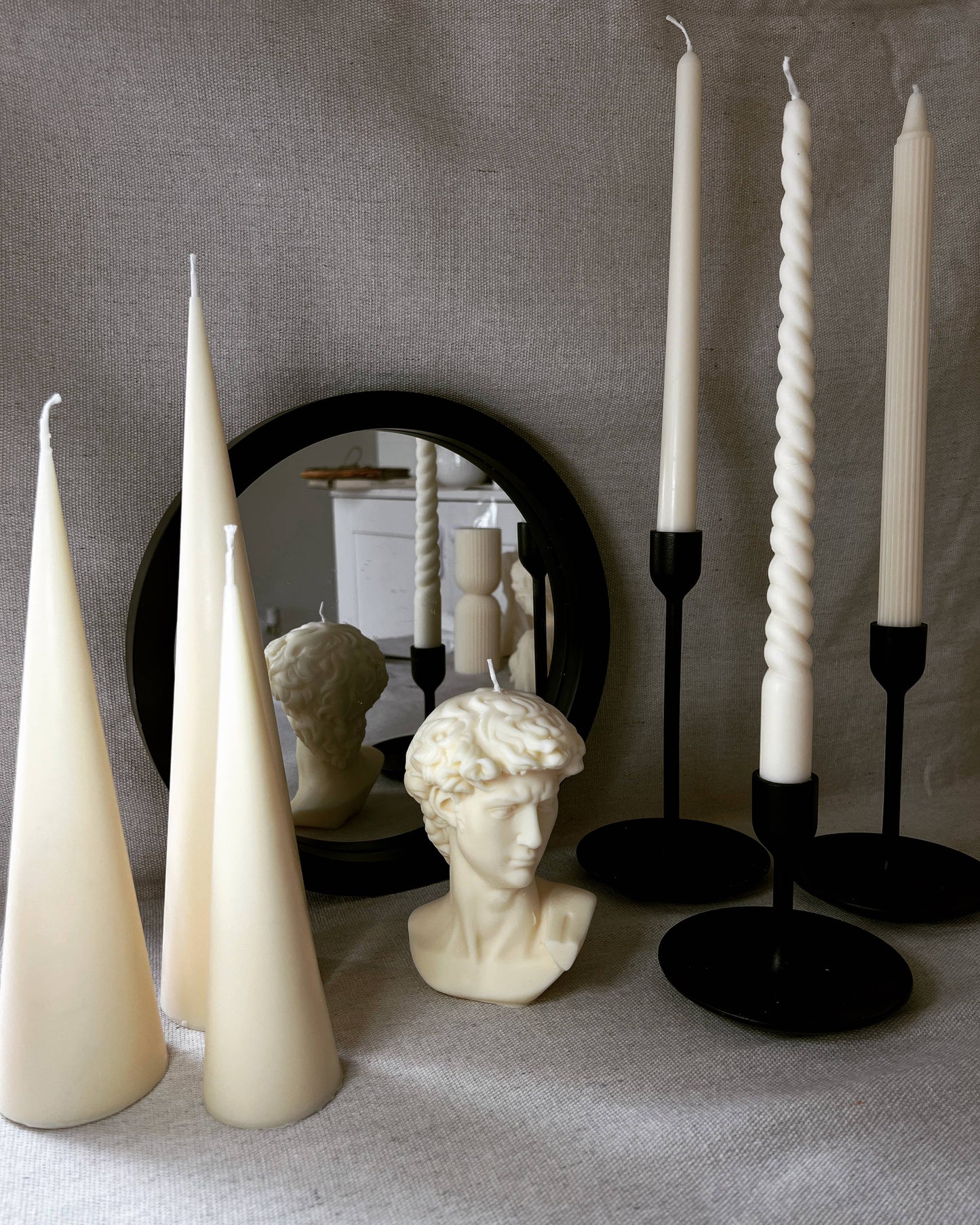 Spire Cone Candle -Set of 3