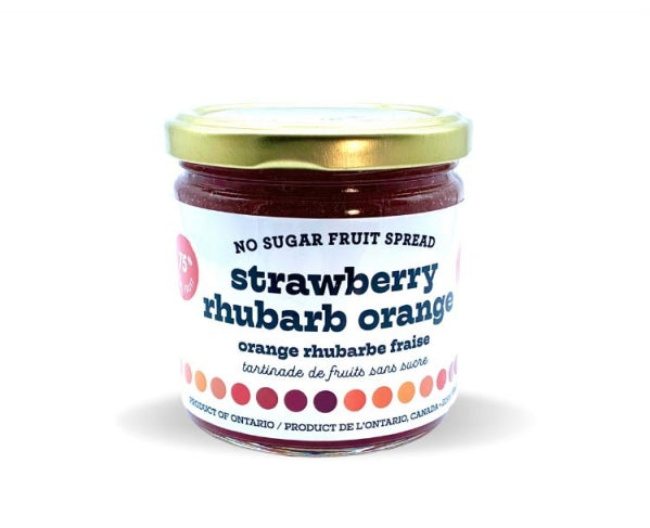 Strawberry Rhubarb Orange No Sugar Jam