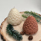 Pinecone candle, Christmas decor, soy wax candle, Christmas