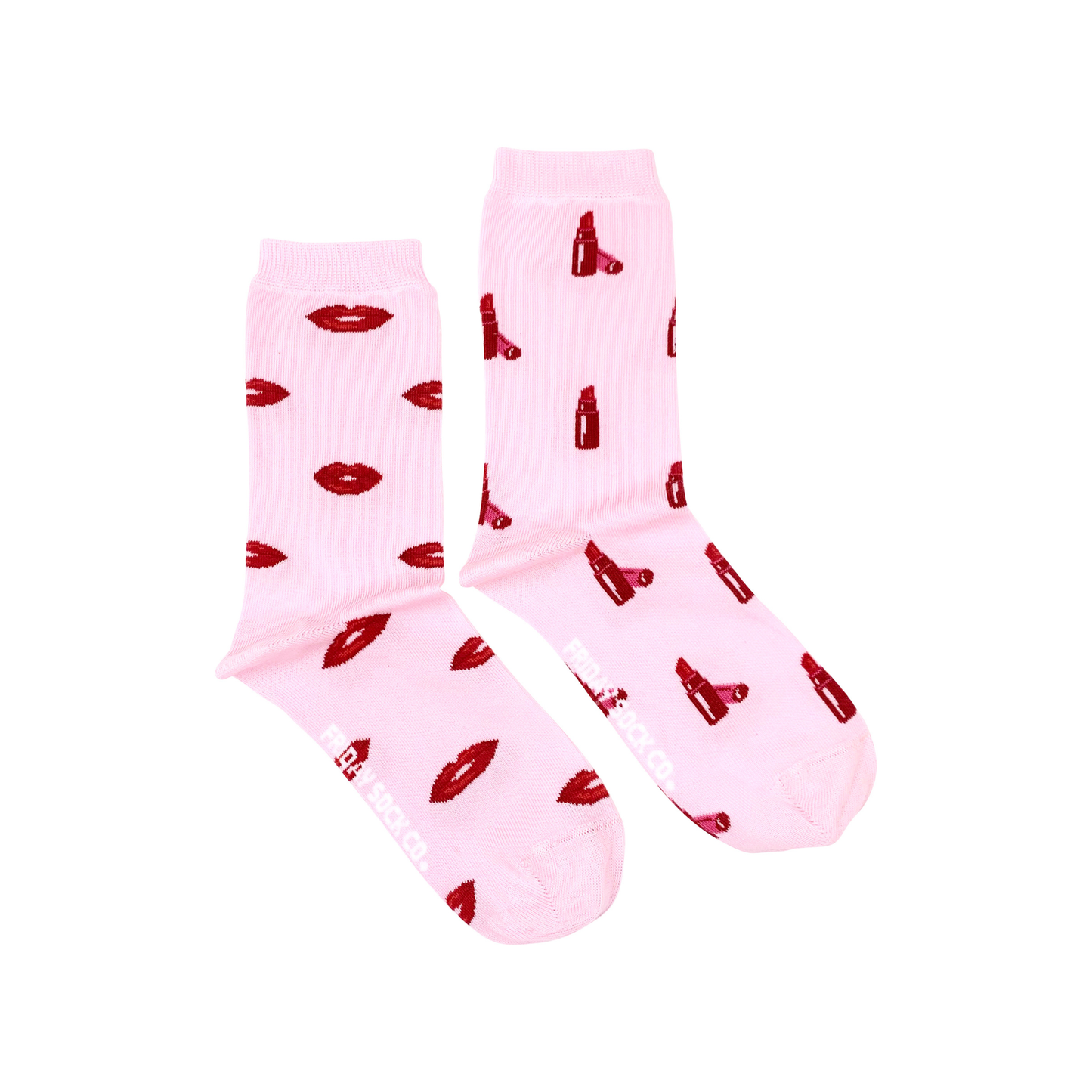 Women's Socks | Lips & Lipstick | Mismatched | Canadian