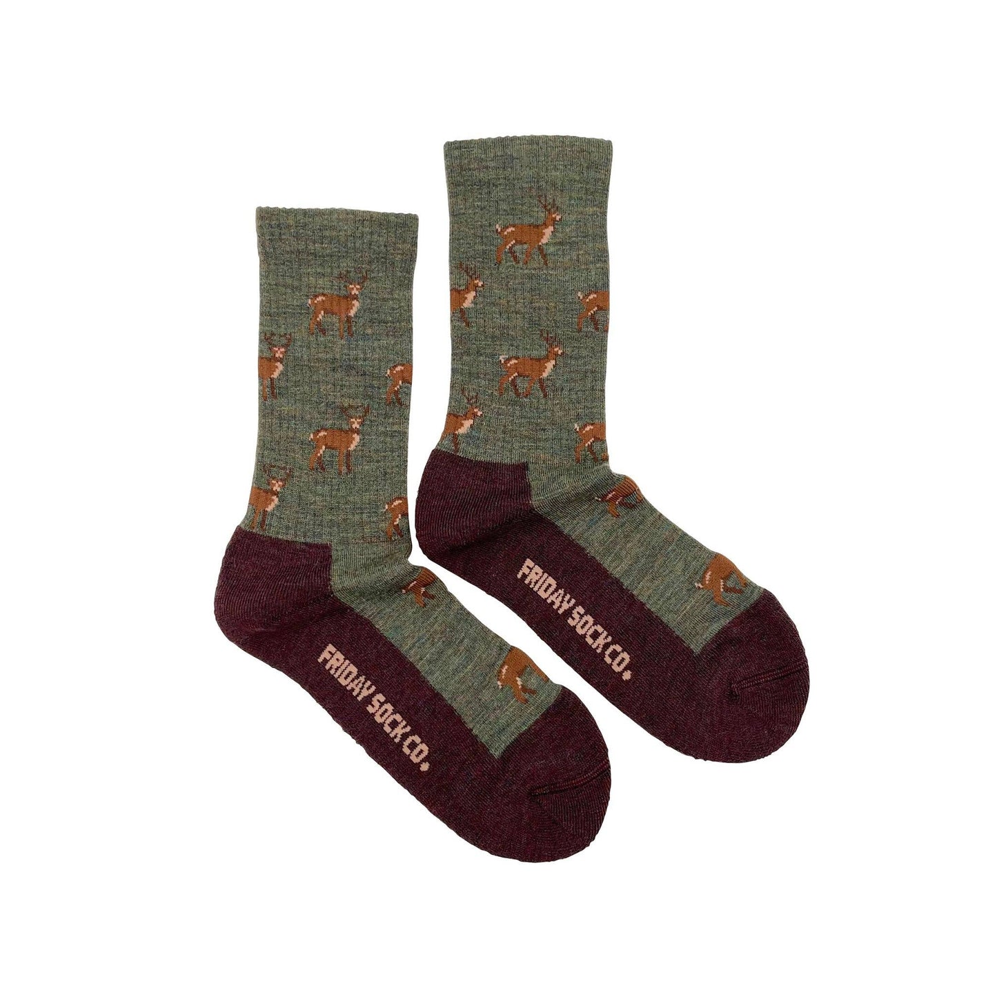 Women's Merino Wool Socks | Deers | Nature & Outdoors | Eco