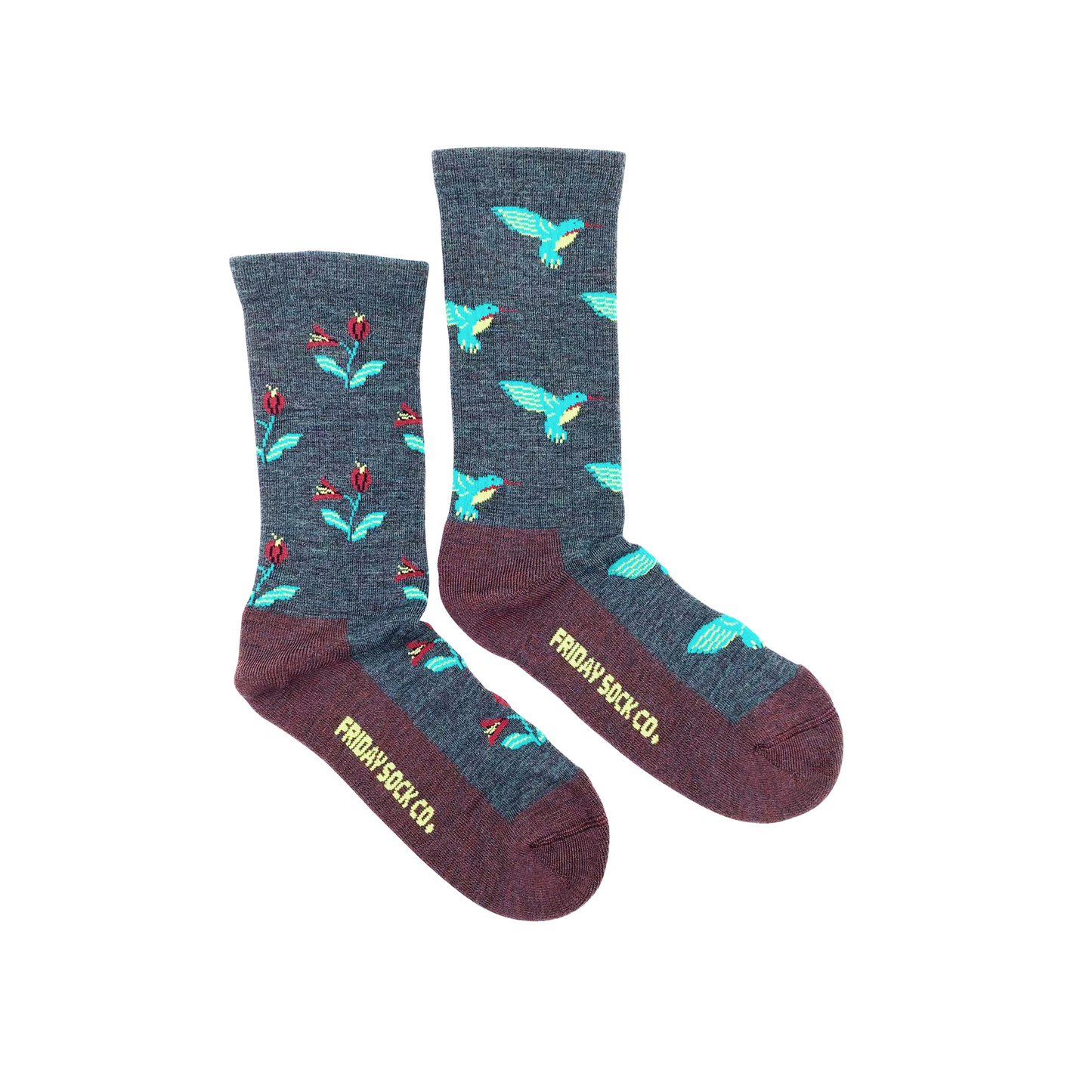 Merino Wool Women's Socks | Hummingbird | Mismatched | Eco