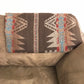 Dark Brown Blanket Throw With Southwest Design