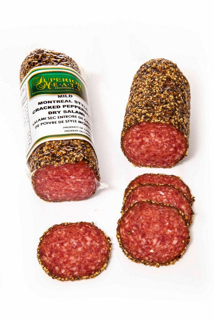 Montreal Style Cracked Pepper Salami